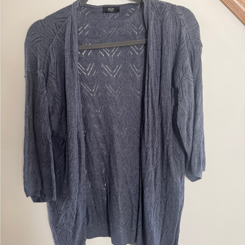 F&F Women's Blue Cardigan